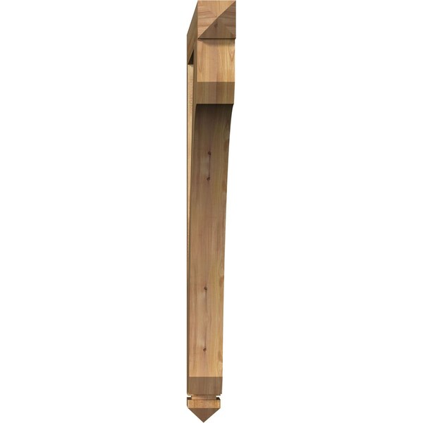 Legacy Arts & Crafts Rough Sawn Bracket, Western Red Cedar, 4W X 40D X 48H